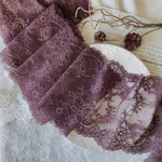 1m 金糸入り 花 フラワー チュールレース ワインレッド BK201145 ハンドメイド 手芸 素材 材料 DIY