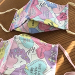 女の子の❤︎可愛い❤︎が詰まったPOPユニコーン3Dマスク大臣マスク2点セット 中高生向け