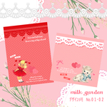 【8cm×8cm】バラメモ-cat-