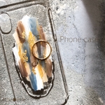 【iPhone全機種対応】ニュアンスiPhoneケース/ブルー