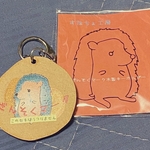 ぜんそくマーク　木製キーホルダー