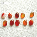アゲート カーネリアン 8ミリルース 10個パック nl1803