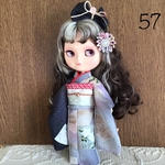 No.57 アイシードール　ネオブライス振袖　ぼかし扇に草花