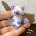 ミニチュア モールアート ヒマラヤン ラベンダー猫 モールベア**Tamu bear 