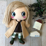 着せ替え　〈3点セット〉ෆ̈ ハッピードール　イーマリー　コート　上下セット　パンツスタイル