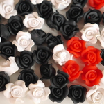 樹脂薔薇パーツ　大量セット♪