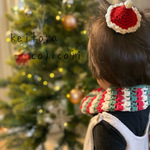 改良★《送料込》ミニサンタヘアクリップ