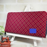 １１２様ご依頼品　ファミリアチェックの長財布（ネーム入）