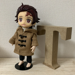 オビツ11 用　ダッフルコート●ベージュ●