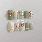 くまのメロウネイル ネイルチップ🧸🍈