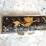 冬の深海と人魚のピルケース   シルバーピルケース レジン 仕切りあり