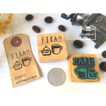 ゴム版はんこ*FIKA‼︎コーヒー&ケーキ〔再販×2〕