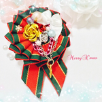 ☆クリスマスロゼットブローチ☆