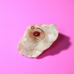 【再販】ガーネット 天然石 タンブル オープン ピンキーリング