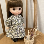 yuuumi様専用ページ　ソランちゃん　ハンドメイド服　ムーン・モス襟付きワンピースとグレンチェックワンピース