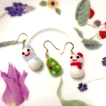 ふんわり冬ピアス♡