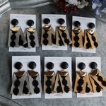 «送料無料» blackflower cottonribbon イヤリング･ピアス