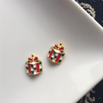 再販*お得4個set★【高品質】クリスマスチャーム☆プレゼントリボンチャーム 