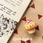 ストロベリーくまカップケーキ【観賞用・ピアス・イヤリング・ネックレス】