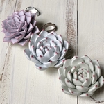 多肉粘土　ツリーオーナメント　セットB〜Claysucculents tree ornaments B set〜