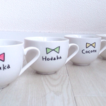 カラー入★りぼんの名前入りマグカップ