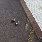 【再販】夕焼け空の粒ピアス/イヤリング