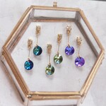 【再販】ゆらゆらスワロフスキーのピアス/イヤリング