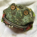 カエルちゃんがまぐち　スマホポーチ