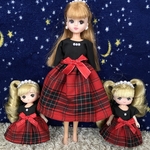 リカちゃん　ミキちゃんマキちゃん　お揃いワンピース