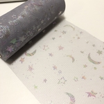 ゆめかわプリントチュール　グレー