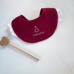christmas bib, (name刺繍入り)