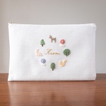 【オーダーメイド】ウール刺繍のポーチ