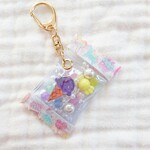 *ゆめかわ キャンディバッグ* 名前キーホルダー