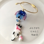 ぶら下がりにゃんこ　冬ver.④季節商品