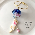 ぶら下がりにゃんこ　冬ver.②季節商品
