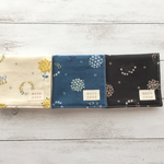 再販】名入れ可＊ブーケ&リース＊コットンガーゼハンカチ