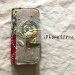 ミナペルホネン　手帳型iPhoneケース　iPhone11pro用