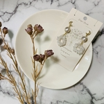 ムーン ＊ パールビーズピアス