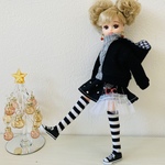 送料無料リカちゃん 5点セット ブラックコーデ