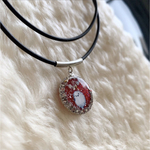 赤いペンダント☆シマエナガさん