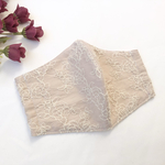 ◯大人用マスク◯   バラ🌹　ローズ🌹　マスク　布マスク　くすみピンク　刺繍マスク　秋冬　冬用マスク