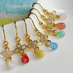 【再販】新色ループクロスとドロップのプチピアス☆