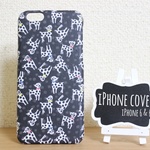 リバティ生地で作ったiPhone6&6sカバー  ダルメシアン・ドッツ