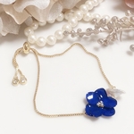 ロイヤルブルー♥紫陽花ブレスレット