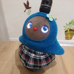 LOVOT用 チェック柄スカート ネイビー&ミント 