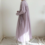 かさねVネックのワンピース　あずきﾐﾙｸ 大人フリーサイズ　