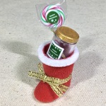 約1/6サイズ ミニチュア お菓子のクリスマスブーツ