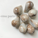 drop ivory marble beads4p