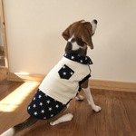 ⭐️星柄のネルシャツ犬服 M