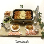 hand made  ミニチュア　ドールハウス　お家でホットプレート　チーズタッカルビ